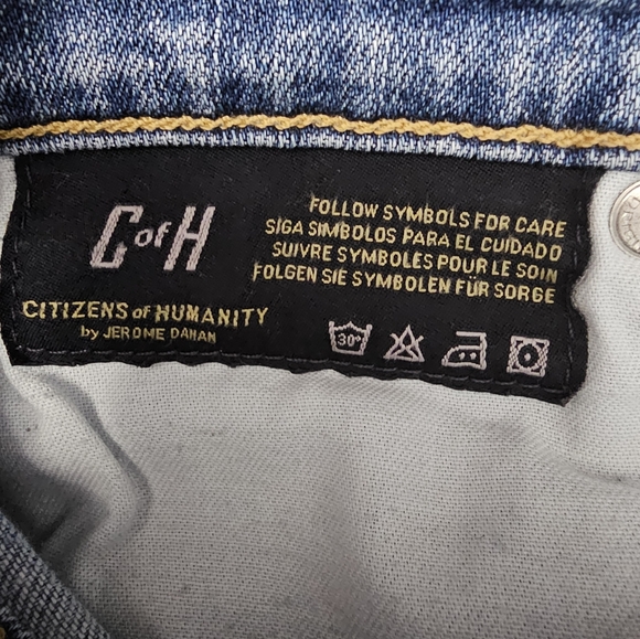 ♥︎ CITIZENS of HUMANITY ♥︎ Phoebe ♥︎ Slim Straight Crop Soft Light Denim Fade - Picture 8 of 11